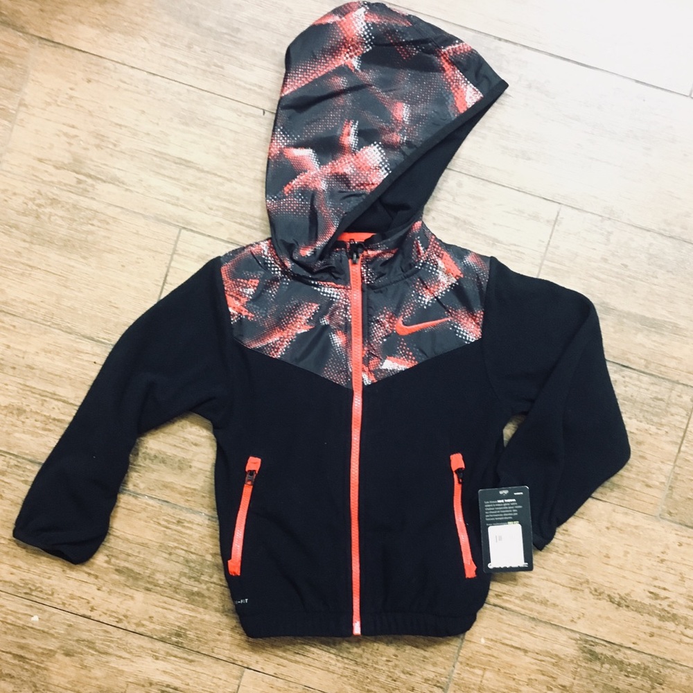 Nike black and Red jacket sz4